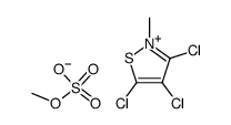 2-methyl-3,4,5-trichloroisothiazolium methyl sulfate结构式