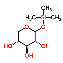 D-Xylopyranose, 1-O-(trimethylsilyl)- (9CI)结构式