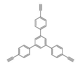 1,3,5-三(4-乙炔苯基)苯结构式