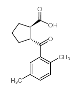 TRANS-2-(2,5-DIMETHYLBENZOYL)CYCLOPENTANE-1-CARBOXYLIC ACID structure