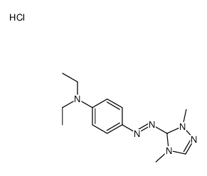 5-[[4-(diethylamino)phenyl]azo]-1,4-dimethyl-1H-1,2,4-triazolium chloride Structure