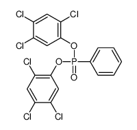 Bis(2,4,5-trichlorophenyl)=phenylphosphonate Structure