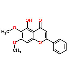 荠苧黄酮结构式