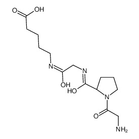 5-[[2-[[(2S)-1-(2-aminoacetyl)pyrrolidine-2-carbonyl]amino]acetyl]amino]pentanoic acid Structure