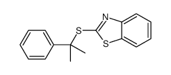 2-(2-phenylpropan-2-ylsulfanyl)-1,3-benzothiazole结构式