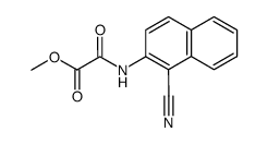 methyl N-(1-cyano-2-naphthyl)oxamate结构式