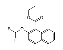 ethyl 2-(difluoromethoxy)naphthalene-1-carboxylate结构式