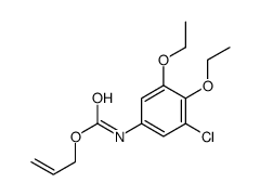 prop-2-enyl N-(3-chloro-4,5-diethoxyphenyl)carbamate Structure