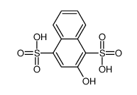 2-hydroxynaphthalene-1,4-disulphonic acid结构式