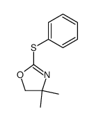 2-(phenylthio)-4,4-dimethyloxazoline Structure