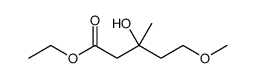 ETHYL 3-HYDROXY-5-METHOXY-3-METHYLPENTANOATE structure