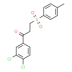 1-(3,4-Dichlorophenyl)-3-[(4-methylphenyl)sulfonyl]-1-propanone结构式