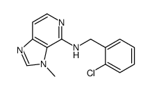 N-[(2-chlorophenyl)methyl]-3-methylimidazo[4,5-c]pyridin-4-amine结构式