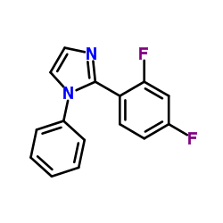 2-(2,4-Difluorophenyl)-1-phenyl-1H-imidazole Structure