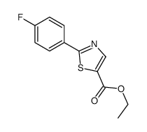 ethyl 2-(4-fluorophenyl)-1,3-thiazole-5-carboxylate结构式