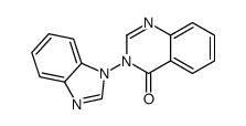 3-(benzimidazol-1-yl)quinazolin-4-one结构式