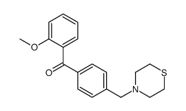 2-METHOXY-4'-THIOMORPHOLINOMETHYL BENZOPHENONE结构式