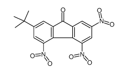 2-tert-butyl-4,5,7-trinitrofluoren-9-one Structure