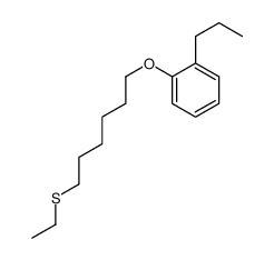 1-(6-ethylsulfanylhexoxy)-2-propylbenzene Structure