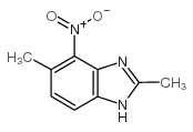 2,5-二甲基-4-硝基苯并咪唑结构式