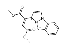 dimethyl 2-(pyrazolo(1,2-a)benzotriazol-3-yl)fumarate结构式