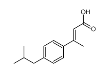 2-Butenoicacid,3-[4-(2-methylpropyl)phenyl]-(9CI) structure