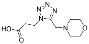 3-[5-(MORPHOLIN-4-YLMETHYL)-1H-TETRAZOL-1-YL]PROPANOIC ACID Structure