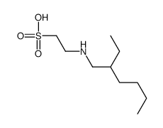 2-[(2-ethylhexyl)amino]ethanesulphonic acid结构式