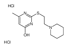 6-methyl-2-(2-piperidin-1-ylethylsulfanyl)-1H-pyrimidin-4-one,dihydrochloride结构式