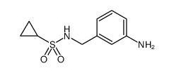 Cyclopropanesulfonamide, N-[(3-aminophenyl)methyl]结构式