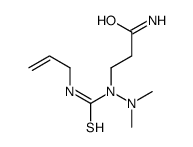 3-[dimethylamino(prop-2-enylcarbamothioyl)amino]propanamide结构式