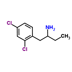 1-(2,4-dichlorophenyl)butan-2-amine structure