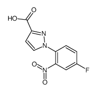 1-(4-Fluoro-2-nitrophenyl)-1H-pyrazole-3-carboxylic acid Structure