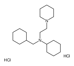 N-(cyclohexylmethyl)-N-(2-piperidin-1-ylethyl)cyclohexanamine,dihydrochloride Structure