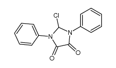 2-chloro-1,3-diphenylimidazolidine-4,5-dione Structure