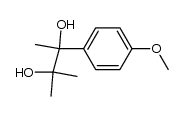 2-(4-methoxy-phenyl)-3-methyl-butane-2,3-diol结构式