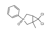 6,6-dichloro-1-methyl-3-phenyl-3-phosphabicyclo<3.1.0>hexane 3-oxide Structure