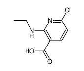 6-Chloro-2-ethylaminonicotinic Acid Structure