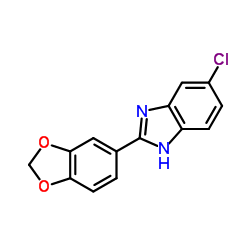 2-(1,3-Benzodioxol-5-yl)-5-chloro-1H-benzimidazole Structure