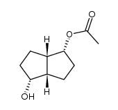 (+/-)-2-endo-acetoxy-cis-bicyclo[3.3.0]octan-6-endo-ol结构式