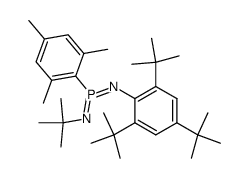 (tert-butylimino)mesityl(2,4,6-tri-tert-butylphenylimino)phosphorane Structure