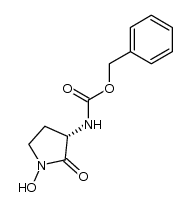 (S)-benzyl (1-hydroxy-2-oxopyrrolidin-3-yl)carbamate Structure