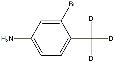 5-Amino-2-(methyl-d3)-bromobenzene structure