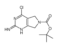 tert-butyl 2-amino-4-chloro-5H-pyrrolo[3,4-d]pyrimidine-6(7H)-carboxylate Structure