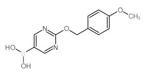 2-(4-Methoxybenzyloxy)pyrimidin-5-ylboronic acid structure