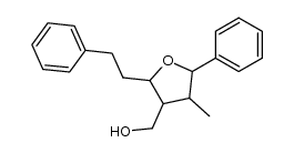 (4-methyl-2-phenethyl-5-phenyltetrahydrofuran-3-yl)methanol Structure