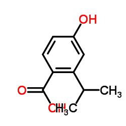 4-Hydroxy-2-isopropylbenzoic acid结构式