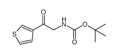 tert-butyl (2-oxo-2-(thiophen-3-yl)ethyl)carbamate Structure