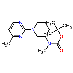 2-Methyl-2-propanyl methyl[1-(4-methyl-2-pyrimidinyl)-3-piperidinyl]carbamate picture