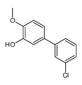 5-(3-chlorophenyl)-2-methoxyphenol结构式